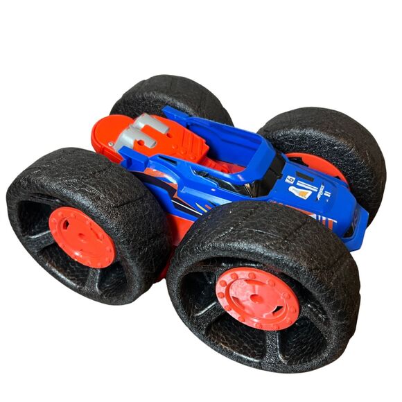 Blue & Red Air Hogs Super Soft Jump Fury RC Truck - Remote Control - No Charger - Picture 7 of 12